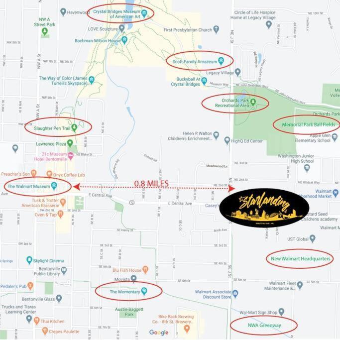 Starlanding, 2 Kngs/2 Twns; Dt/Museums/Trails Villa Bentonville Ngoại thất bức ảnh